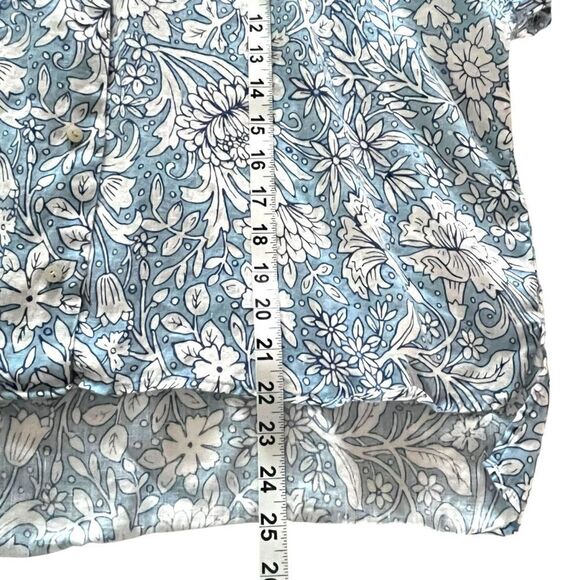 Rachel Ashwell Floral Linen Button Down Shirt - Picture 7 of 8